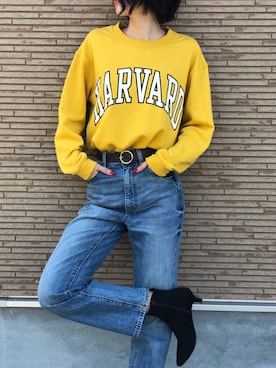 「アイテム（ブーティ）」を使った、#Joさん（レディース・165cm・10代）の春コーディネート