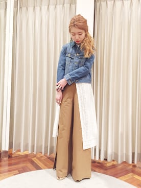 「URBAN RESEARCH ROSSO WOMEN（アーバンリサーチ　ロッソ）のアイテム（デニムジャケット）」を使った、nariさん（レディース・160cm）の春コーディネート