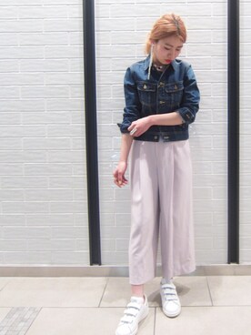 「URBAN RESEARCH ROSSO WOMEN（アーバンリサーチ　ロッソ）のアイテム（デニムジャケット）」を使った、nariさん（レディース・160cm）の春コーディネート