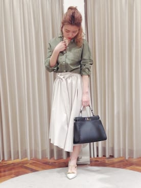 「upperhights（アッパーハイツ）のアイテム」を使った、nariさん（レディース・160cm）の春コーディネート