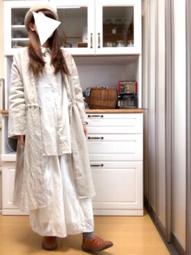 「LBC（エルビーシー）のアイテム（ハンチング/ベレー帽）」を使った、Anriさん（レディース・156cm）の冬コーディネート