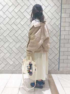 「ゆるゆる」｜「アイテム（その他アウター）」を使った、hachimitsu*retrieverさん（レディース・157cm）の春コーディネート