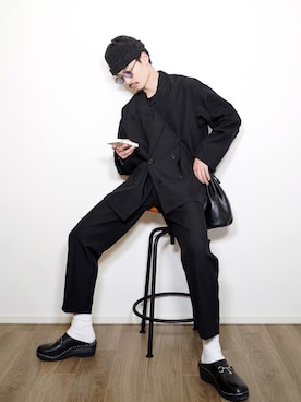「Steven Alan（スティーブンアラン）のアイテム（帽子）」を使った、じーたーさん（メンズ・175cm）の秋コーディネート