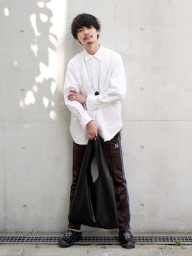「ITTI（イッチ）のアイテム」を使った、じーたーさん（メンズ・175cm）の秋コーディネート