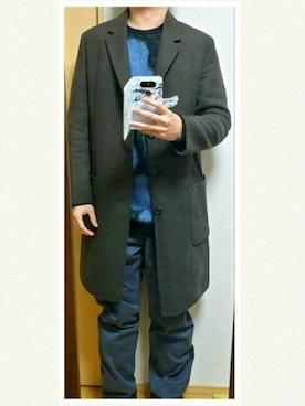 「ラッドミュージシャン」｜「アイテム（チノパンツ）」を使った、.6さん（メンズ・176cm）の秋コーディネート