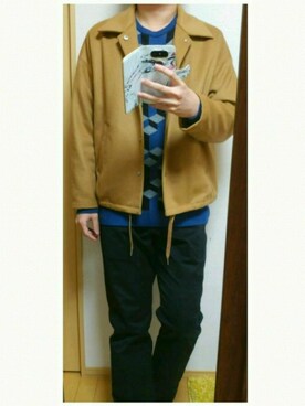 「エトセンス」｜「アイテム（その他）」を使った、.6さん（メンズ・176cm）の冬コーディネート