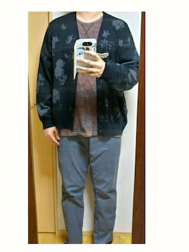 「ラッドミュージシャン」｜「アイテム（チノパンツ）」を使った、.6さん（メンズ・176cm）の秋コーディネート