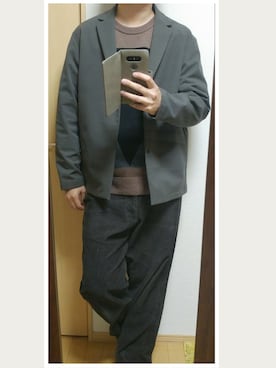 「SHAREEF（シャリーフ）のアイテム（その他）」を使った、.6さん（メンズ・176cm）の冬コーディネート