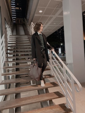 「JUNMEN（ジュンメン）のアイテム」を使った、Enzoさん（メンズ・165cm）の秋コーディネート