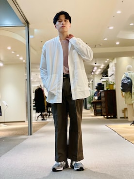 「MASTER&Co（マスターアンドコー）のアイテム」を使った、としのやまさん（メンズ・172cm）の冬コーディネート