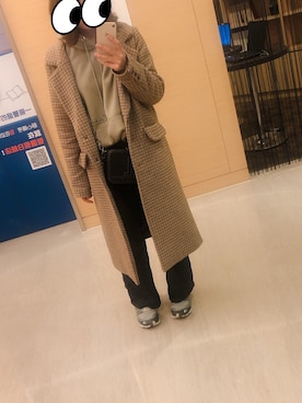 「F i.n.t（フィント）のアイテム（ジャケット/アウター）」を使った、れんこさん（レディース・155cm）の冬コーディネート