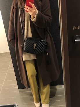 「JOURNAL STANDARD relume（ジャーナルスタンダード　レリューム）のアイテム（ステンカラーコート）」を使った、れんこさん（レディース・155cm）の春コーディネート