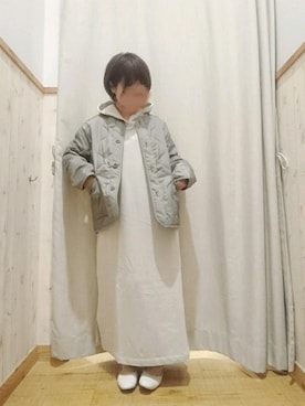「お洒落好きな人と繋がりたい」｜「アイテム（ジャケット/アウター）」を使った、kuu---.さん（レディース・147cm）の秋コーディネート