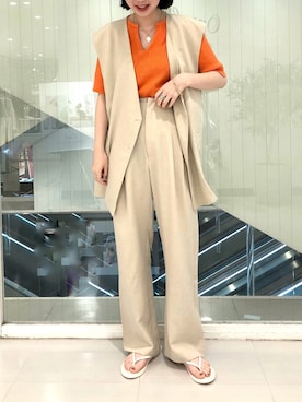 「Omekashi（オメカシ）のアイテム」を使った、yuka tsudaさん（メンズ・160cm）の春コーディネート