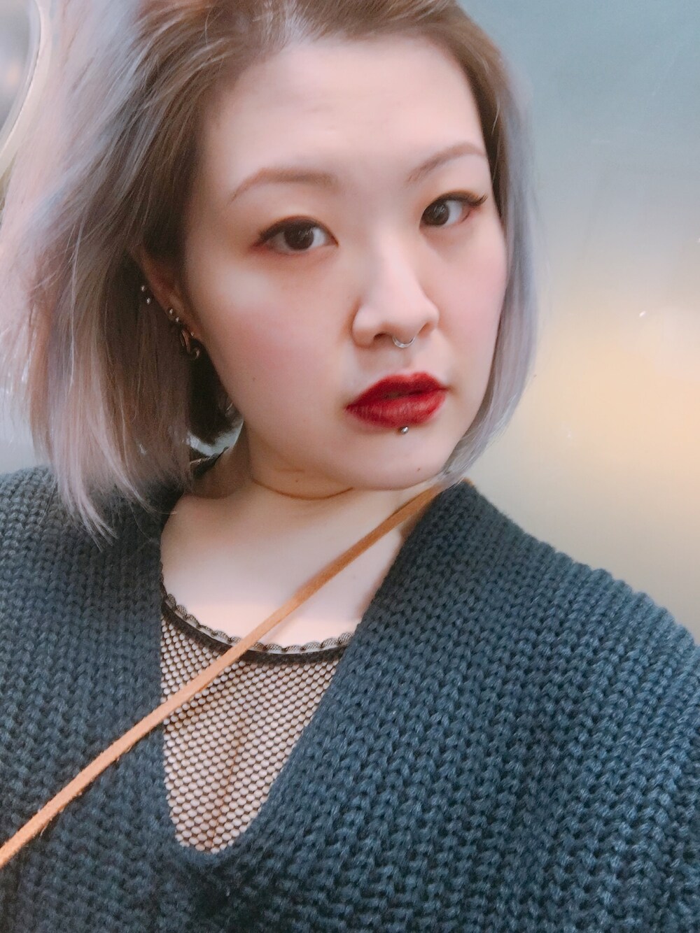 「SELFIE」｜「6IXTY8IGHTのアイテム（ブラジャー、ブラック系）」を使った、Mantha1125andreyさん（レディース・166cm）の冬コーディネートの1枚目の写真
