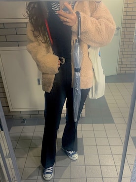 「やっぱりストリートが好き」｜「アイテム（ブルゾン）」を使った、ニミコさん（レディース・167cm）の冬コーディネート