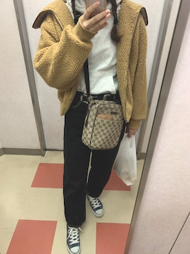 「やっぱりストリートが好き」｜「アイテム（ブルゾン）」を使った、ニミコさん（レディース・167cm）の冬コーディネート