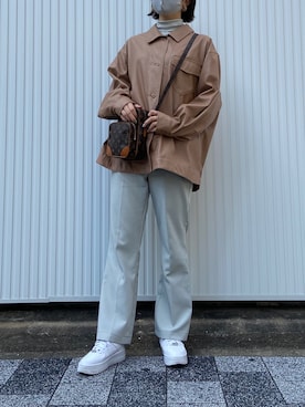 「Kastane」｜「アイテム（カバーオール）」を使った、ニミコさん（レディース・168cm）の秋コーディネート