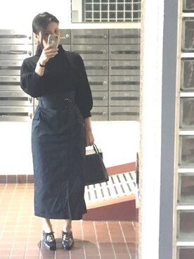 「Sybilla（シビラ）のアイテム」を使った、じあんさん（レディース・158cm）の秋コーディネート