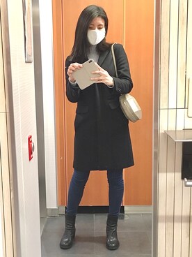 「MACPHEE（マカフィー）のアイテム（ジャケット/アウター）」を使った、じあんさん（レディース・158cm）の冬コーディネート