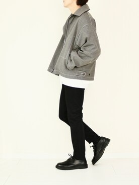 「WYM LIDNM（ウィム バイ リドム）のMILANO RIB HEAVY WEIGHT PO KNIT（ニット/セーター）」を使った、soar  -ソア-さん（メンズ・170cm）の冬コーディネート