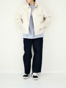 「春めきシューズ」｜「アイテム（デニムジャケット）」を使った、soar  -ソア-さん（メンズ・170cm）の春コーディネート