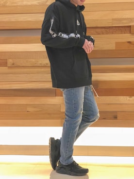 「Confirm（コンファーム）のアイテム」を使った、コンファーム・イルズ 橋本さん（メンズ・175cm）の冬コーディネート