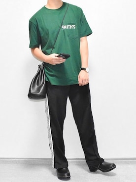 「SMITH'S（スミス）のアイテム（トップス）」を使った、takuさん（メンズ・164cm）の夏コーディネート