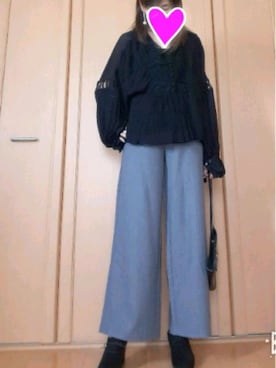 「Vintage mix」｜「アイテム（アクセサリー）」を使った、.A.さん（レディース・162cm）の秋コーディネート