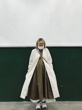 「BEAMS BOY（ビームスボーイ）のアイテム（デニムジャケット）」を使った、ihatesummerさん（レディース・150cm）の冬コーディネート