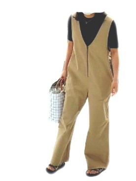 「LAKOLE（ラコレ）のアイテム（オールインワン・サロペット）」を使った、sa yaさん（レディース・158cm）の夏コーディネート