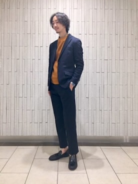 「#秋コーデ」｜「アイテム（ジャケット/アウター）」を使った、安達さん（メンズ・175cm）の夏コーディネート