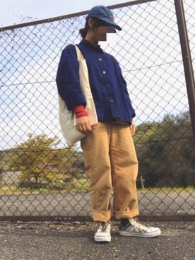 「さんぽ」｜「アイテム（ジャケット/アウター）」を使った、マツノ ミズホさん（レディース・157cm）の春コーディネート