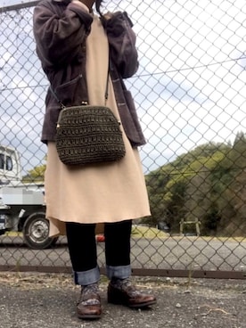 「さんぽ」｜「アイテム（ジャケット/アウター）」を使った、マツノ ミズホさん（レディース・157cm）の春コーディネート