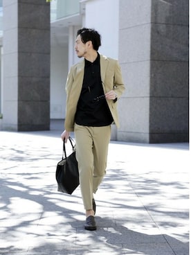 「FRED PERRY」｜EDIFICE PR/SHINGOさん（メンズ・174cm）の春コーディネート