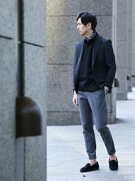EDIFICE PR/SHINGOさん（メンズ・174cm）の春コーディネート