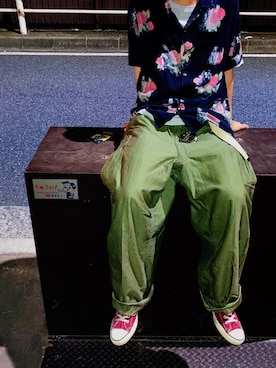 「CLUB PARK（クラブパーク）のアイテム」を使った、TMさん（メンズ・177cm）の秋コーディネート