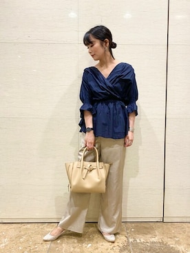 「パイソン柄」｜Namiさん（レディース・157cm）の夏コーディネート