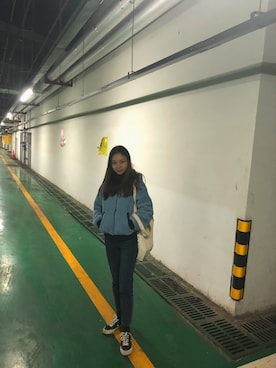 「PULL&BEAR（プルアンドベア）のアイテム（ブルゾン）」を使った、zddさん（レディース・165cm）の秋コーディネート