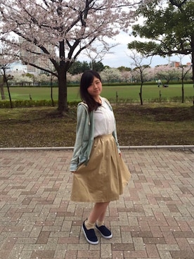 「大学」｜れもねーどさん（レディース・157cm）の春コーディネート