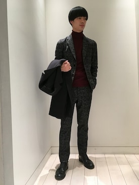 「#チェック」｜「アイテム（ジャケット/アウター）」を使った、shinjukuodakyuさん（メンズ・179cm）の秋コーディネート