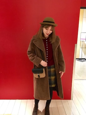 「アニエスベー」｜「アイテム（その他アウター）」を使った、shinjukuodakyuさん（レディース・160cm）の秋コーディネート