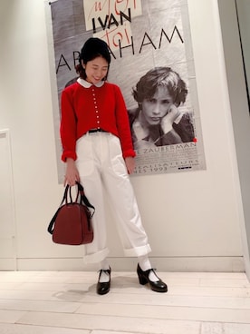 「アニエスベー」｜「アイテム（ハンチング/ベレー帽）」を使った、shinjukuodakyuさん（レディース・160cm）の夏コーディネート