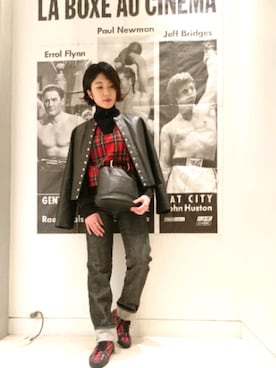 「アニエスベー」｜「アイテム（ノーカラージャケット）」を使った、shinjukuodakyuさん（レディース・160cm）の秋コーディネート