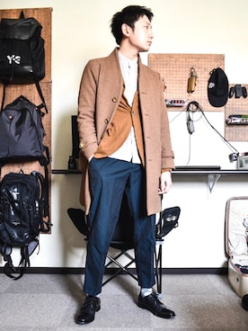 「TROVE（トローヴ）のアイテム（ジャケット/アウター）」を使った、TAKUさん（メンズ・174cm）の冬コーディネート