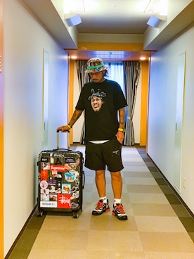 「Guess（ゲス）のアイテム（腕時計）」を使った、　jesusdragonさん（メンズ・181cm）の夏コーディネート