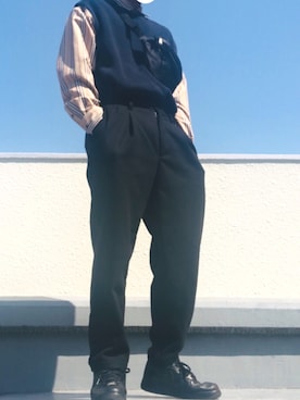 「contribe（コントライブ）のアイテム」を使った、hi_roさん（メンズ・172cm）の春コーディネート