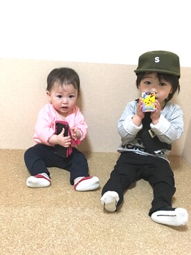 megumicchi__さん（キッズ・90cm）の冬コーディネート