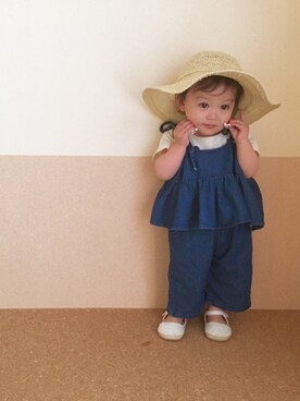 「babygap」｜「アイテム（セットアップ）」を使った、megumicchi__さん（キッズ・90cm）の夏コーディネート