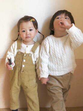 megumicchi__さん（キッズ・90cm）の冬コーディネート